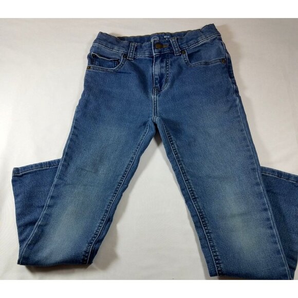 Wonder Nation Girls Jeans size 8 Blue skinny slim medium wash adjustable waist - Picture 13 of 16